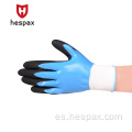 Hespax Doble Nitrile Sandy Sandy Improonfield Guante de campo de campo